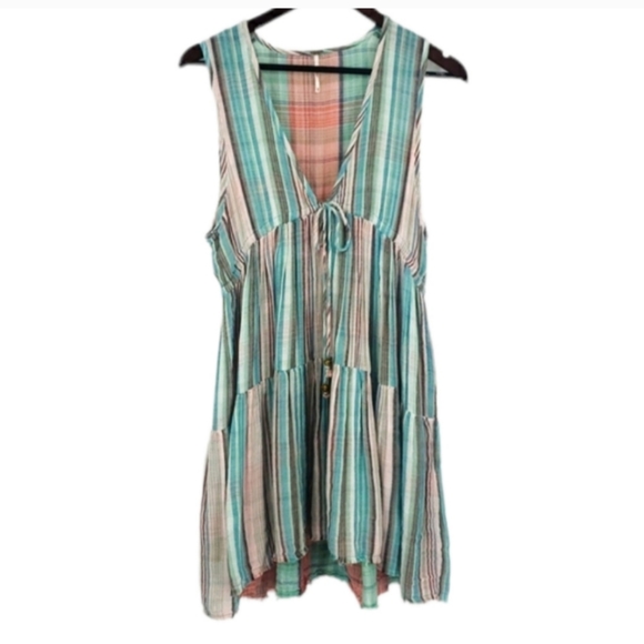 NWOT Free People Cotton Mini Dress - Large - Picture 2 of 12